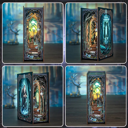 DIY Minimaailma kirjahyllyyn – The Gate of Wonderland Book Nook (sis. pölysuojan)