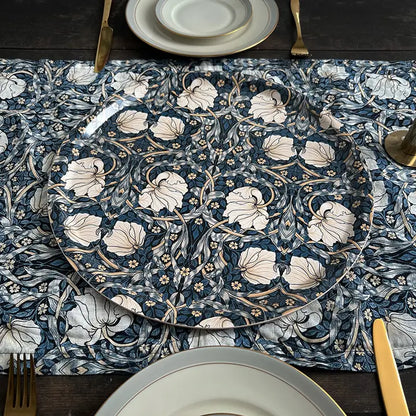 Kaitaliina William Morris Pimpernel sininen 45 x 145 cm