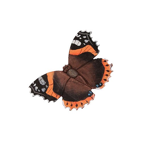 Puinen magneetti Amiraaliperhonen - Red Admiral Butterfly