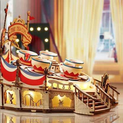 DIY miniatyyri Teekupit Huvipuistolaite