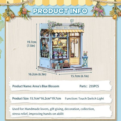 DIY Minimaailma kirjahyllyyn – Anna's Blue Blossom Book Nook