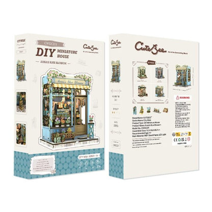 DIY Minimaailma kirjahyllyyn – Anna's Blue Blossom Book Nook