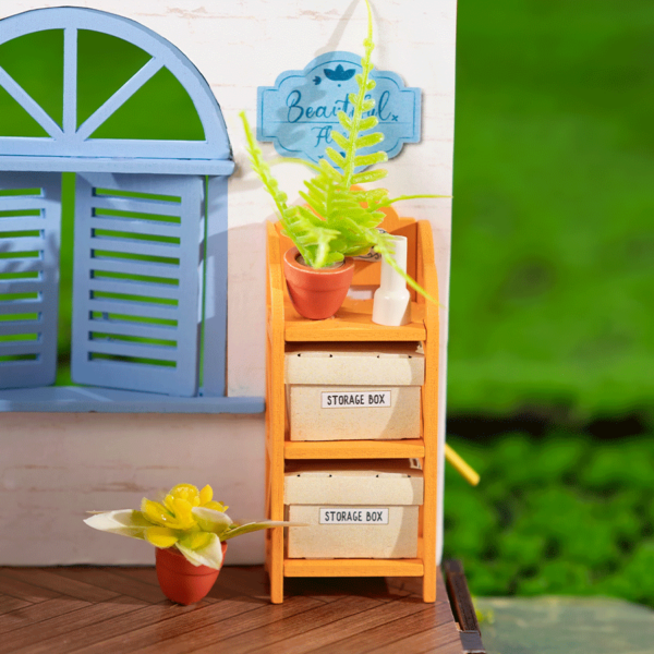 DIY Miniatyyritalo Valkoinen kasvihuone - Dreamy Garden House