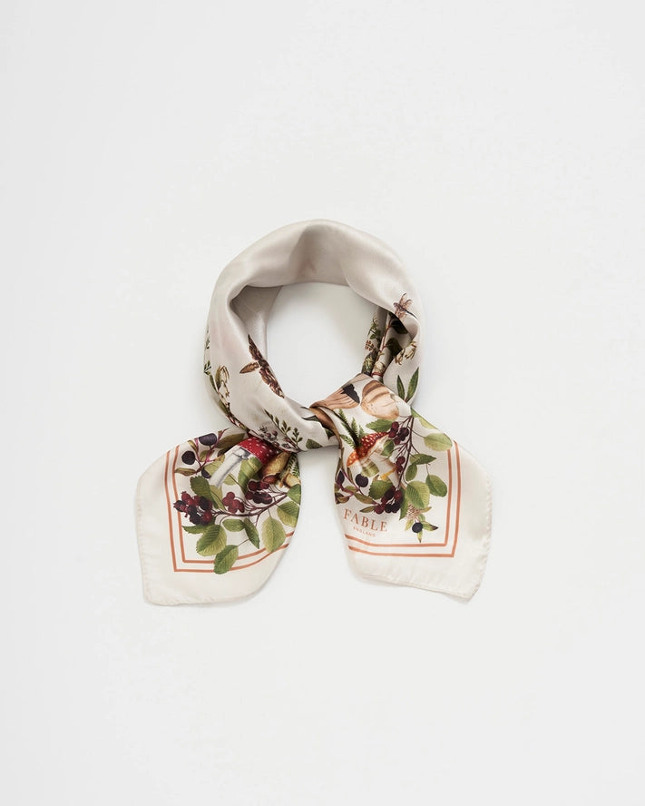 Huivi Orla Mushroom Ivory 70 x 70 cm
