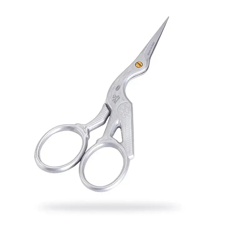 Pienet kurki sakset Mattakromi - Stork embroidery scissors