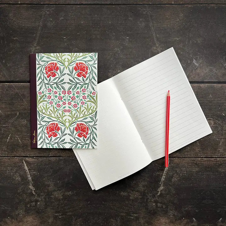 Muistivihko William Morris Oxford Punainen