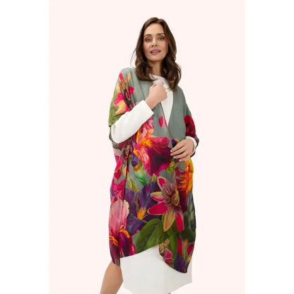 Poncho huivi Winter Iris