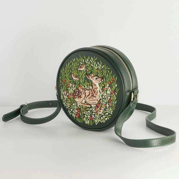 Pieni pyöreä laukku Bambi vihreä
