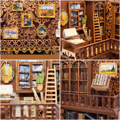 DIY Minimaailma kirjahyllyyn - Eternal Bookstore Book Nook (sis. pölysuojan)