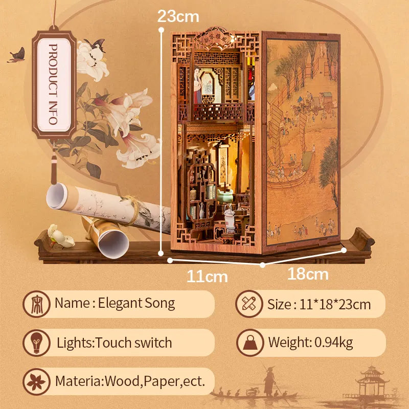 DIY Minimaailma kirjahyllyyn - Elegant Song Book Nook