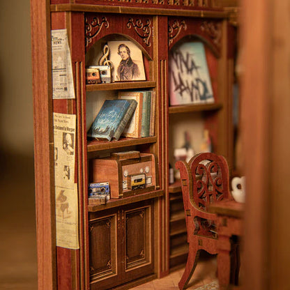 DIY Minimaailma kirjahyllyyn - The Secret Rhythm Book Nook (sis. pölysuojan)