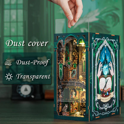 DIY Minimaailma kirjahyllyyn – Darkness Common Room Book Nook (sis. pölysuojan)