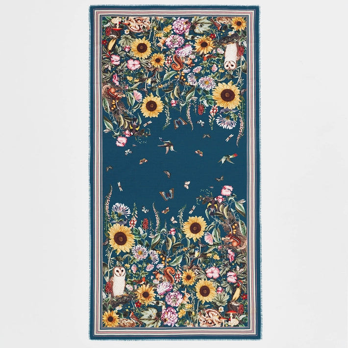 Huivi Botanical Green 90 x 200 cm