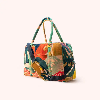 Vetoketjullinen weekender kassi Exotic Leaves