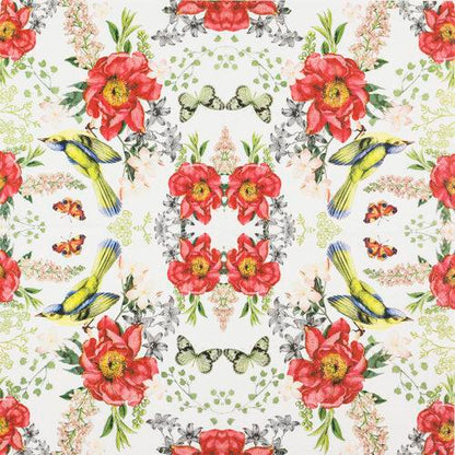 Servetti  Bird and Roses 33 x 33 cm