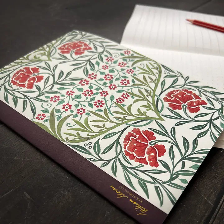 Muistivihko William Morris Oxford Punainen