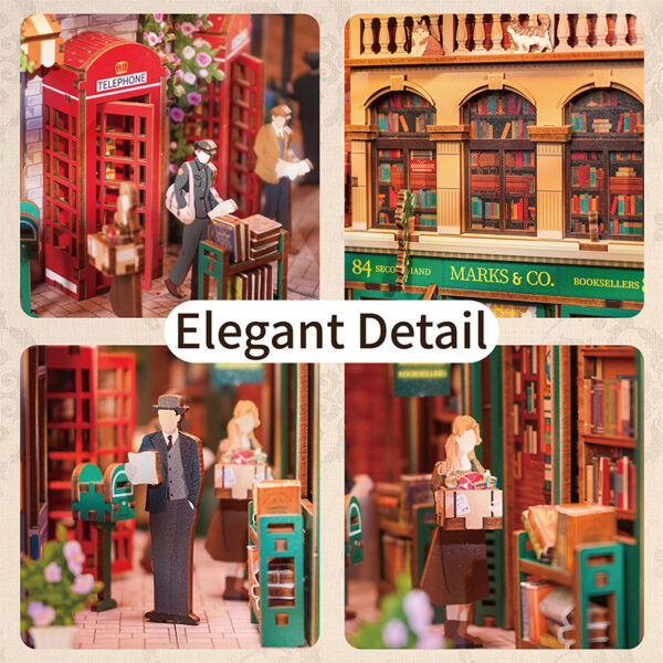 DIY Minimaailma kirjahyllyyn - Charing Cross Road Book Nook