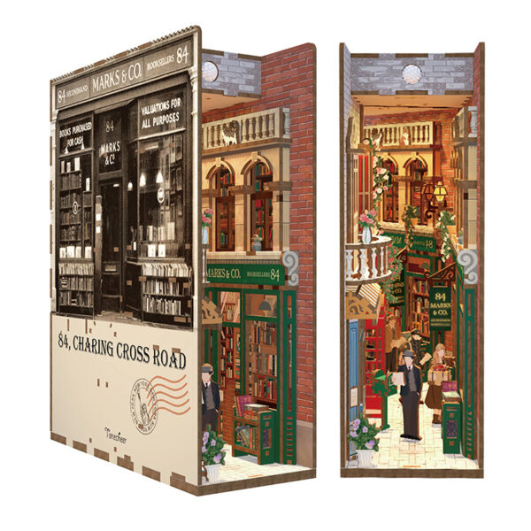 DIY Minimaailma kirjahyllyyn - Charing Cross Road Book Nook