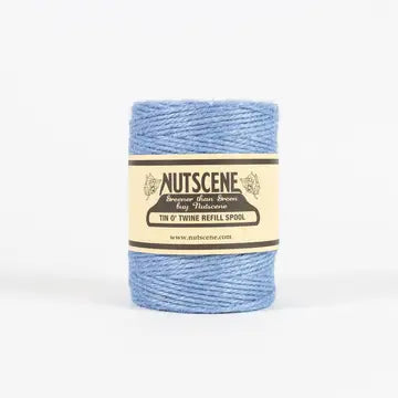 Juuttinaru Ruiskaunokin sininen - Cornflower Twist (täyttörulla String in a Tin purkkiin)