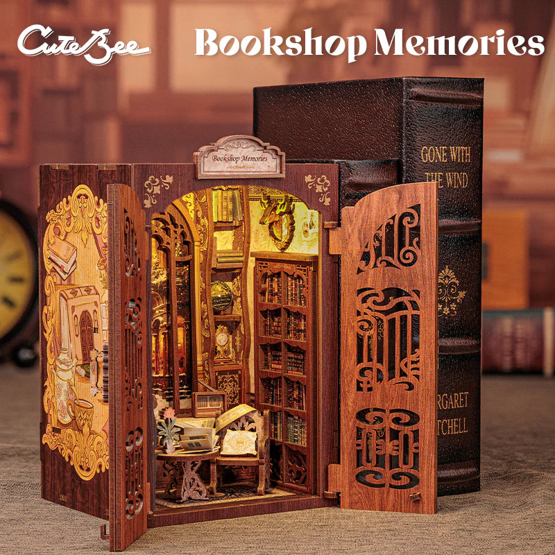 DIY Minimaailma kirjahyllyyn – Bookshop Memories Book Nook (sis. pölysuojan)