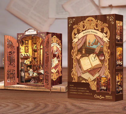 DIY Minimaailma kirjahyllyyn – Bookshop Memories Book Nook (sis. pölysuojan)