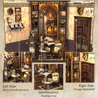 DIY Minimaailma kirjahyllyyn – Bookshop Memories Book Nook (sis. pölysuojan)