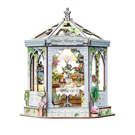 DIY miniatyyri Windsors Flower House (sis. 4 vaihtoehtoista teemaa)