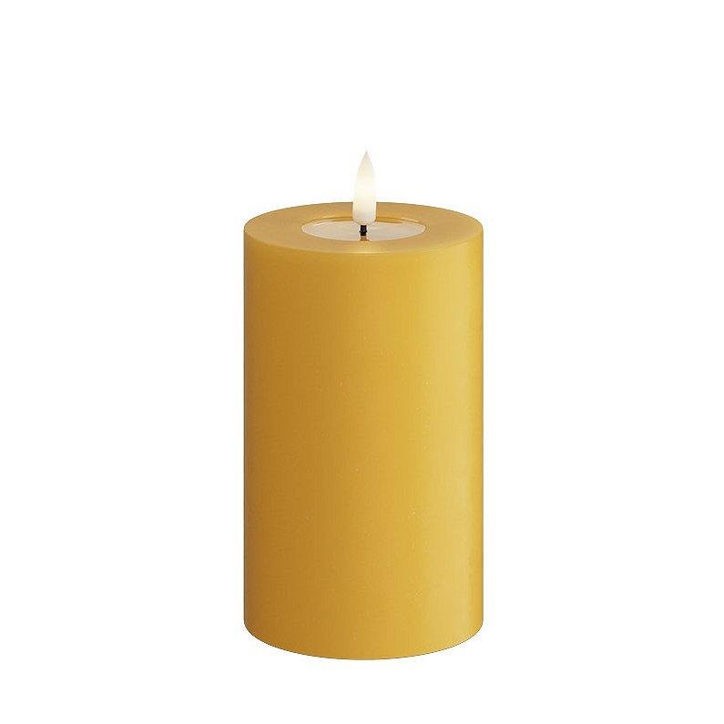 Led-kynttilä Murrettu keltainen (Curry) halk. 7,5 cm