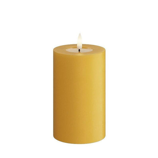 Led-kynttilä Murrettu keltainen (Curry) halk. 7,5 cm