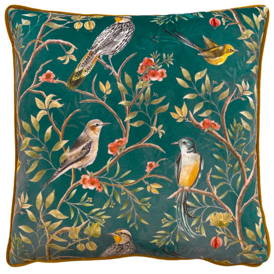 Tyynynpäällinen Orient Chinoserie sinivihreä 43 x 43 cm