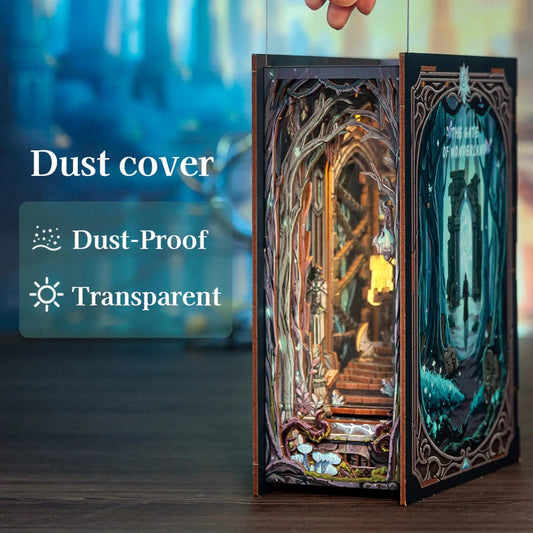 DIY Minimaailma kirjahyllyyn – The Gate of Wonderland Book Nook (sis. pölysuojan)