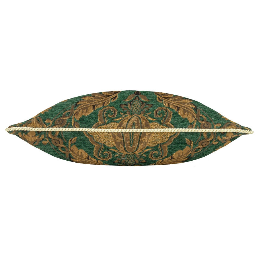 Tyynynpäällinen Jacquard chenille Emerald sinisenvihreä 45 x 45 cm