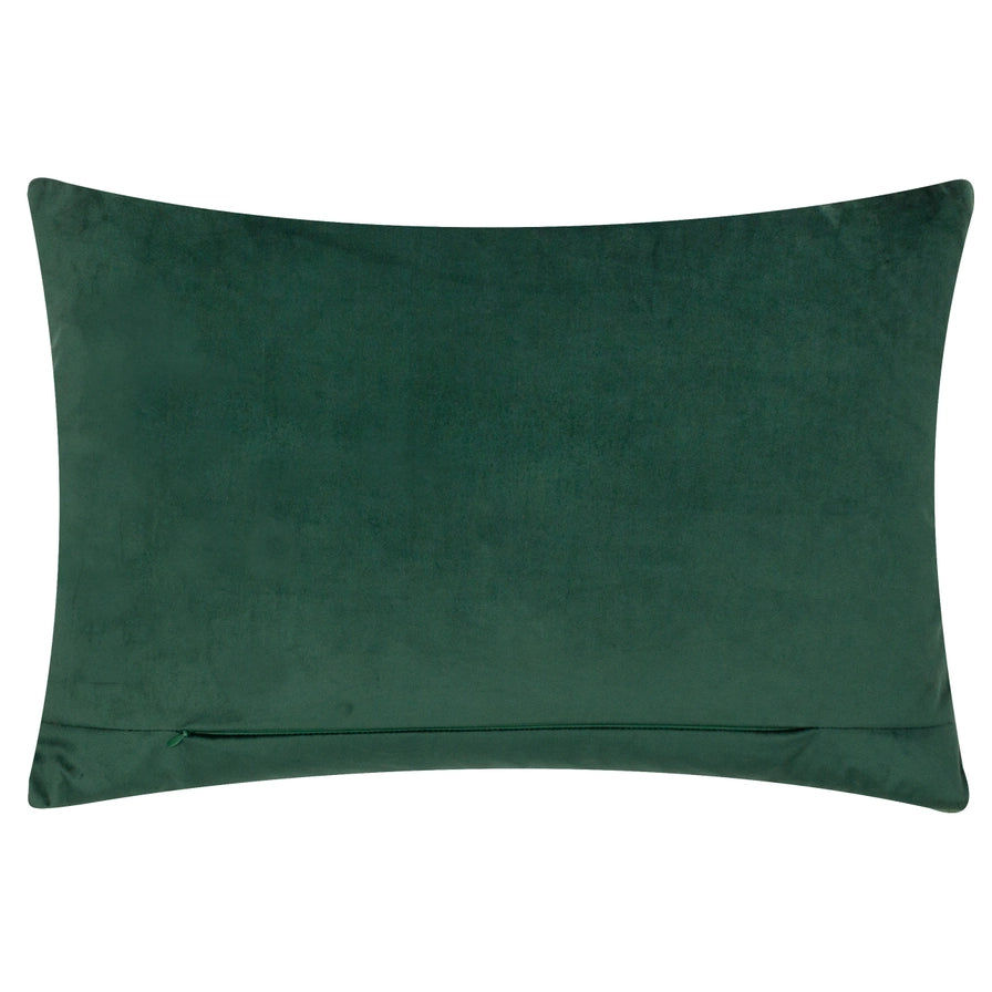 Tyynynpäällinen Brook brodeerattu Vihreä - Forest Green 40 x 60 cm