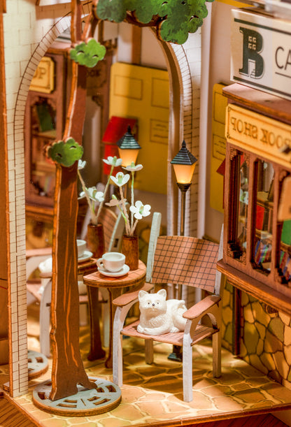 DIY Minimaailma kirjahyllyyn - Sunshine Town Book Nook