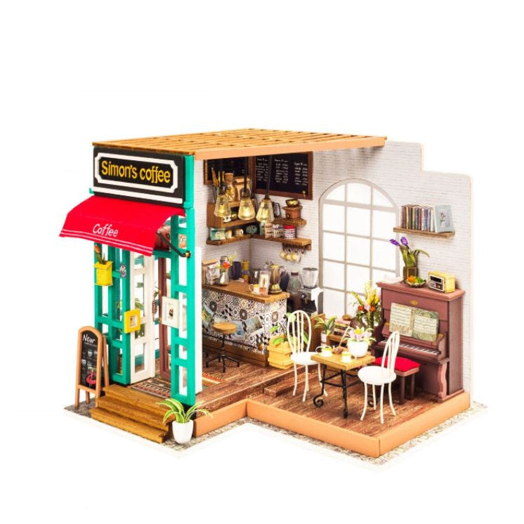 DIY Miniatyyritalo Kahvila - Simon's Coffee