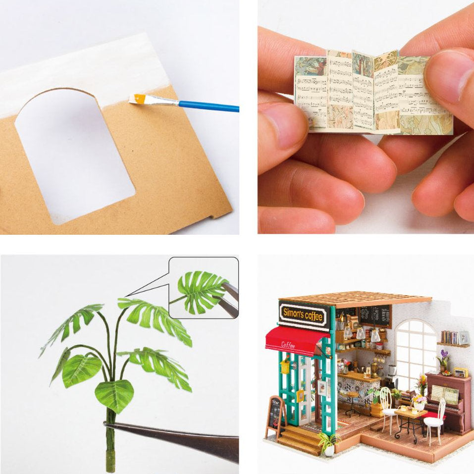 DIY Miniatyyritalo Kahvila - Simon's Coffee