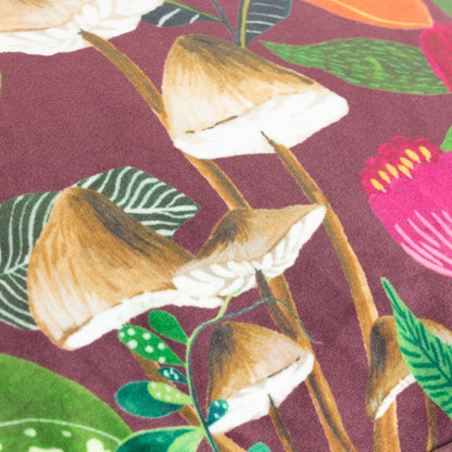 Tyynynpäällinen Sienet luumunpunainen 30 x 50 cm