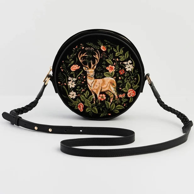 Pieni pyöreä laukku Aurora Fawn musta