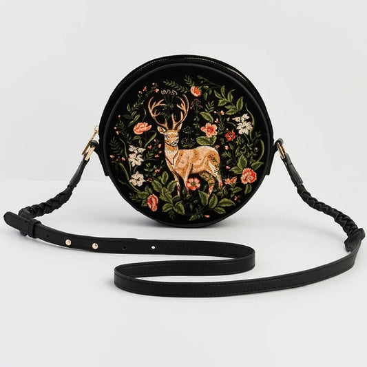 Pieni pyöreä laukku Aurora Fawn musta