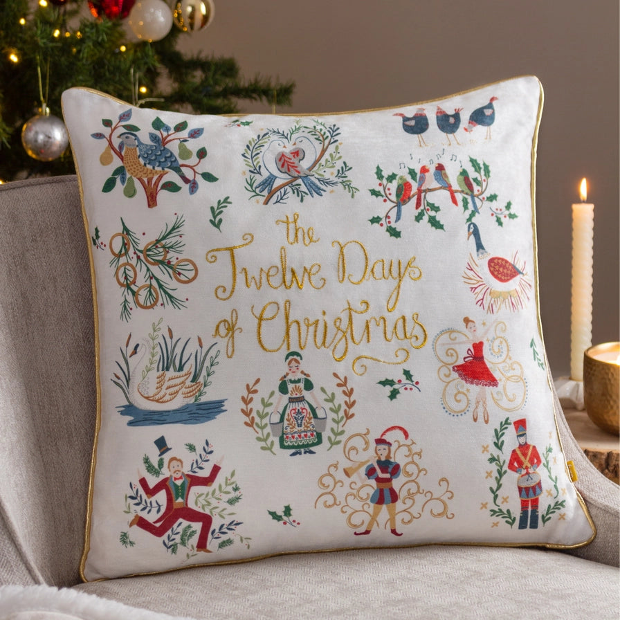 12 Days of Xmas tyynynpäällinen 50 x 50 cm