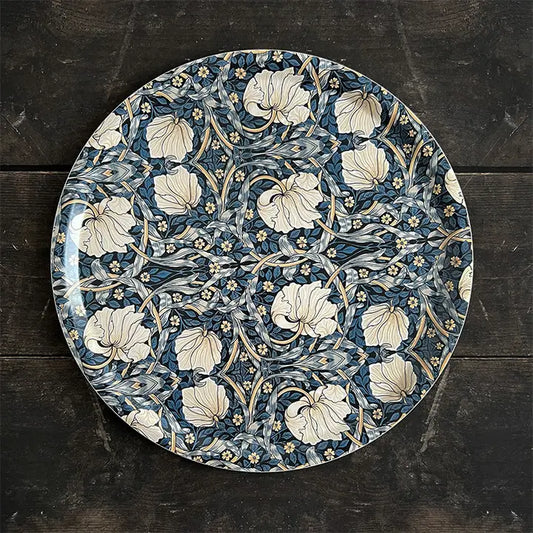 Pyöreä Tarjotin William Morris Pimpernel sininen 38 cm