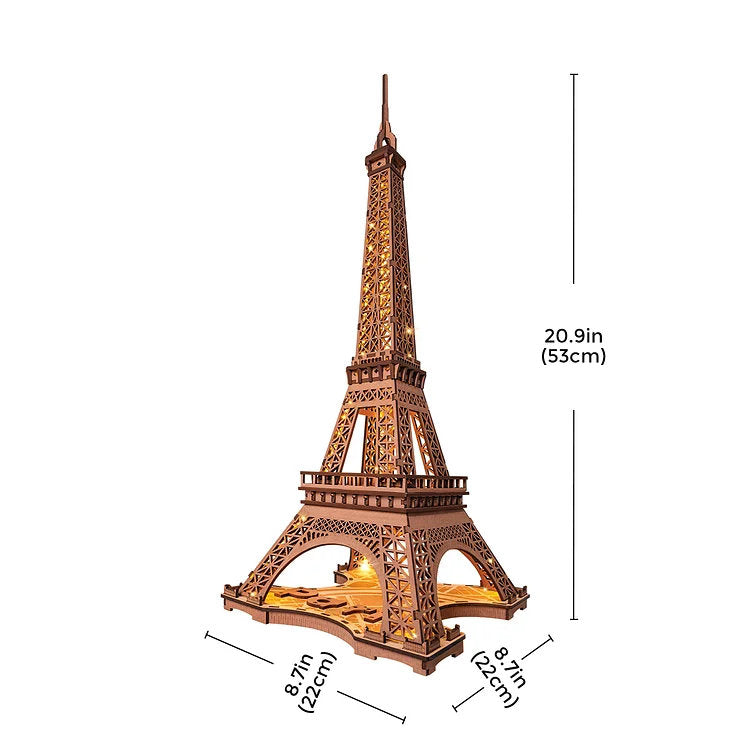 DIY miniatyyri Night of the Eiffel Tower korkeus 53 cm