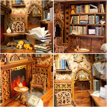 DIY Minimaailma kirjahyllyyn - Eternal Bookstore Book Nook (sis. pölysuojan)