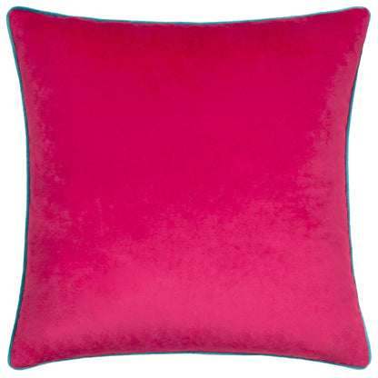 Samettityynynpäällinen Raspberry & Teal 55 x 55 cm