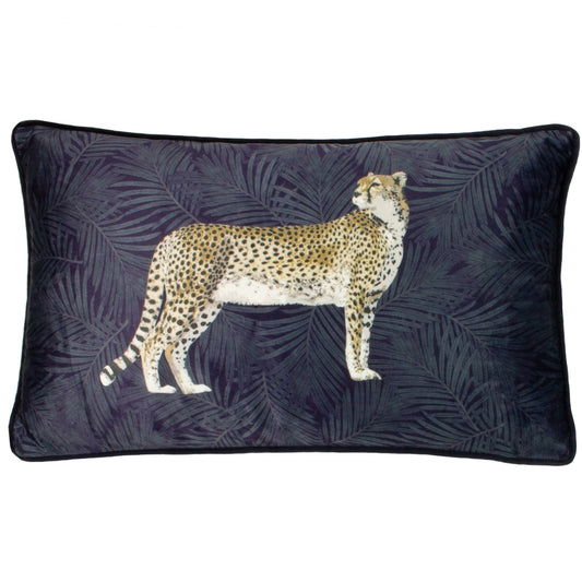 Tyynynpäällinen Gepardi - Cheetah sininen 30 x 50 cm