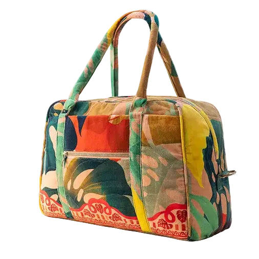 Vetoketjullinen weekender kassi Exotic Leaves - Monstera