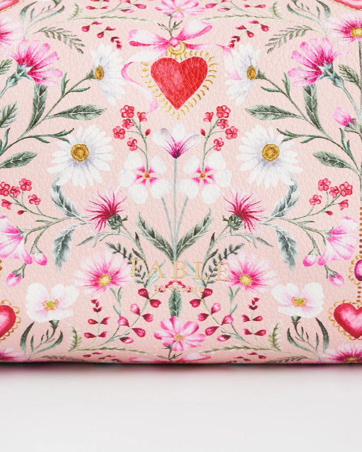 Pussukka Floral Heart vaaleanpunainen