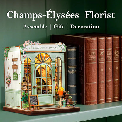 DIY Minimaailma kirjahyllyyn – Champs-Élysées Florist Book Nook