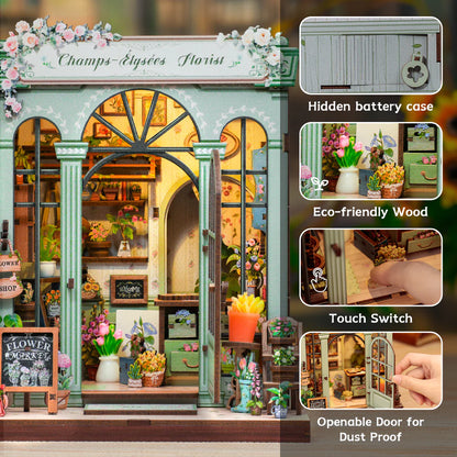 DIY Minimaailma kirjahyllyyn – Champs-Élysées Florist Book Nook