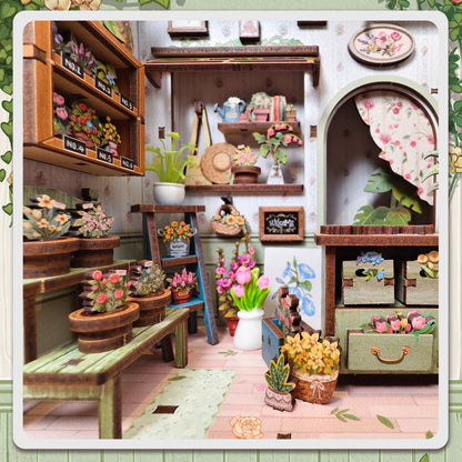 DIY Minimaailma kirjahyllyyn – Champs-Élysées Florist Book Nook